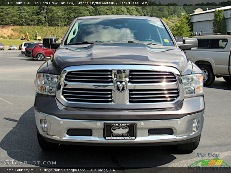 Granite Crystal Metallic / Black/Diesel Gray 2015 Ram 1500 Big Horn Crew Cab 4x4