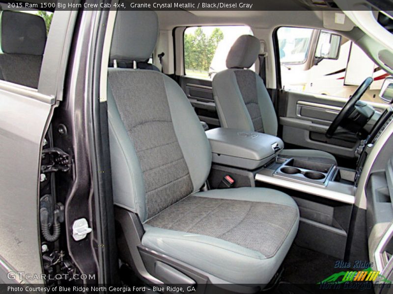 Front Seat of 2015 1500 Big Horn Crew Cab 4x4