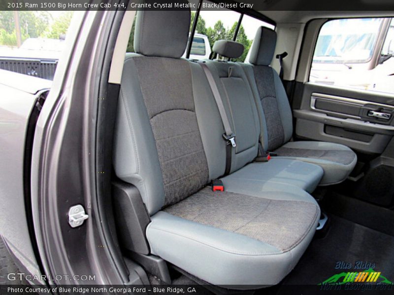 Rear Seat of 2015 1500 Big Horn Crew Cab 4x4