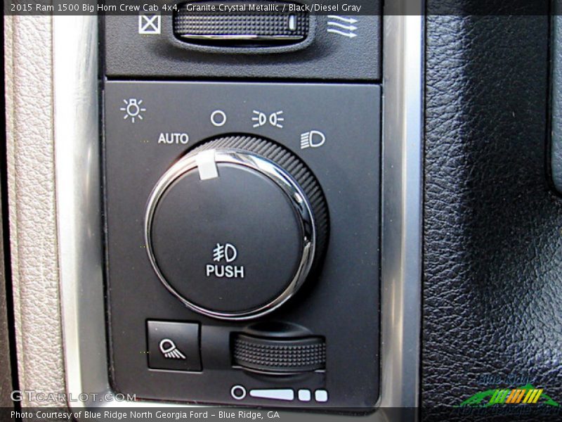 Controls of 2015 1500 Big Horn Crew Cab 4x4
