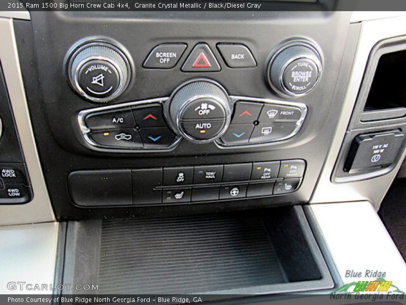 Controls of 2015 1500 Big Horn Crew Cab 4x4