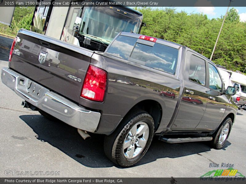 Granite Crystal Metallic / Black/Diesel Gray 2015 Ram 1500 Big Horn Crew Cab 4x4