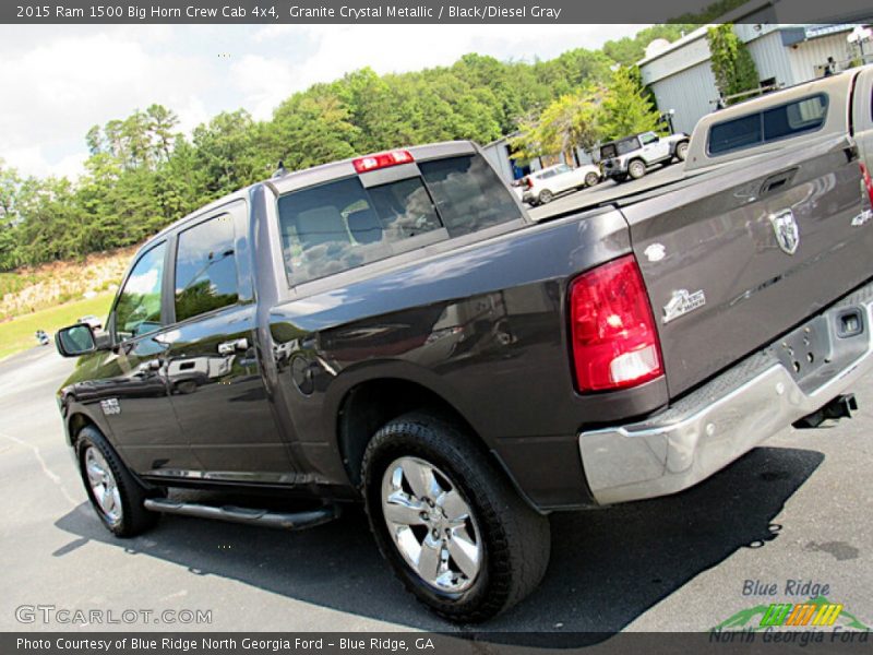 Granite Crystal Metallic / Black/Diesel Gray 2015 Ram 1500 Big Horn Crew Cab 4x4