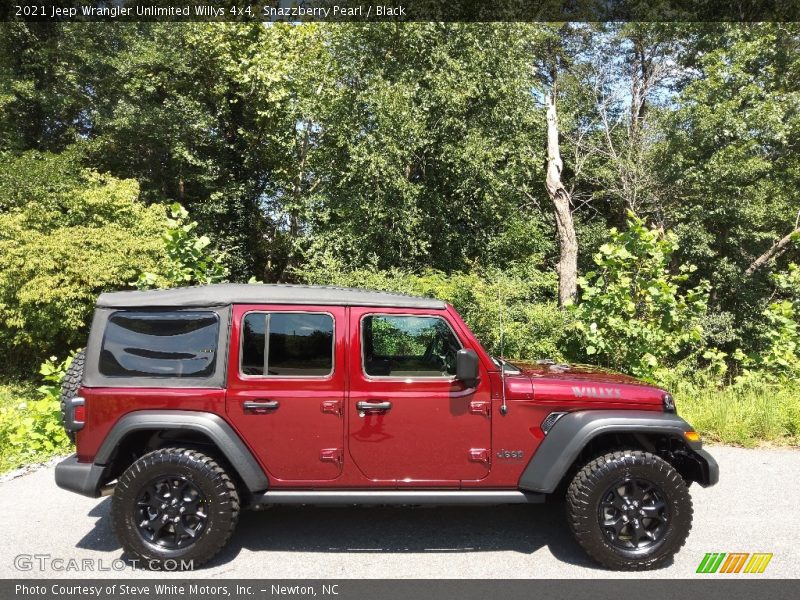 Snazzberry Pearl / Black 2021 Jeep Wrangler Unlimited Willys 4x4