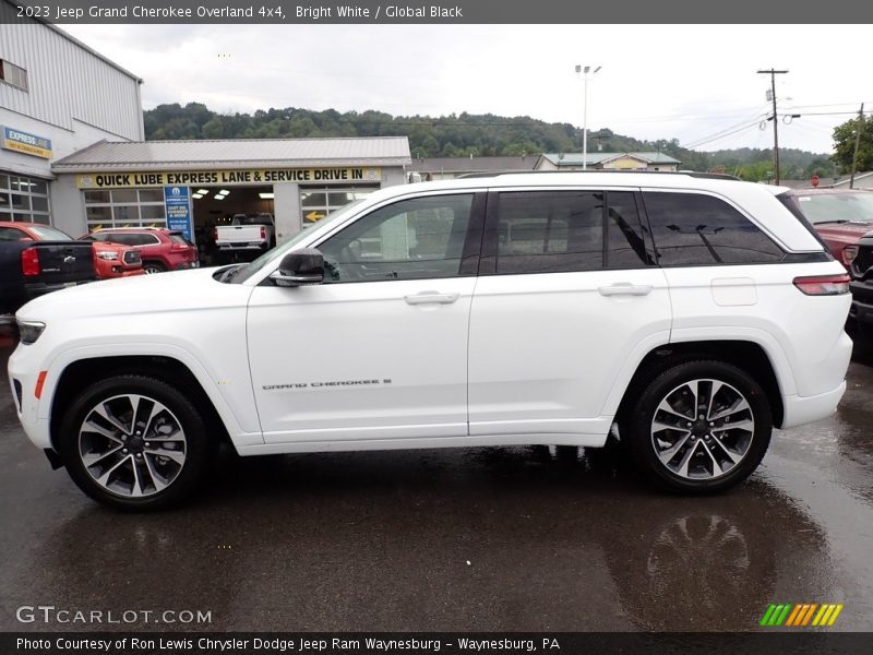 Bright White / Global Black 2023 Jeep Grand Cherokee Overland 4x4