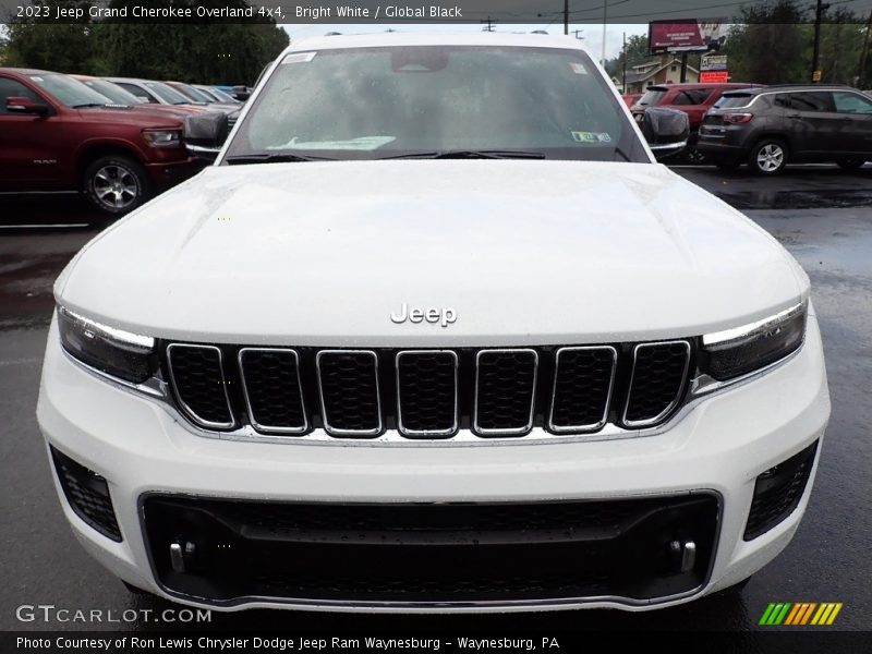 Bright White / Global Black 2023 Jeep Grand Cherokee Overland 4x4