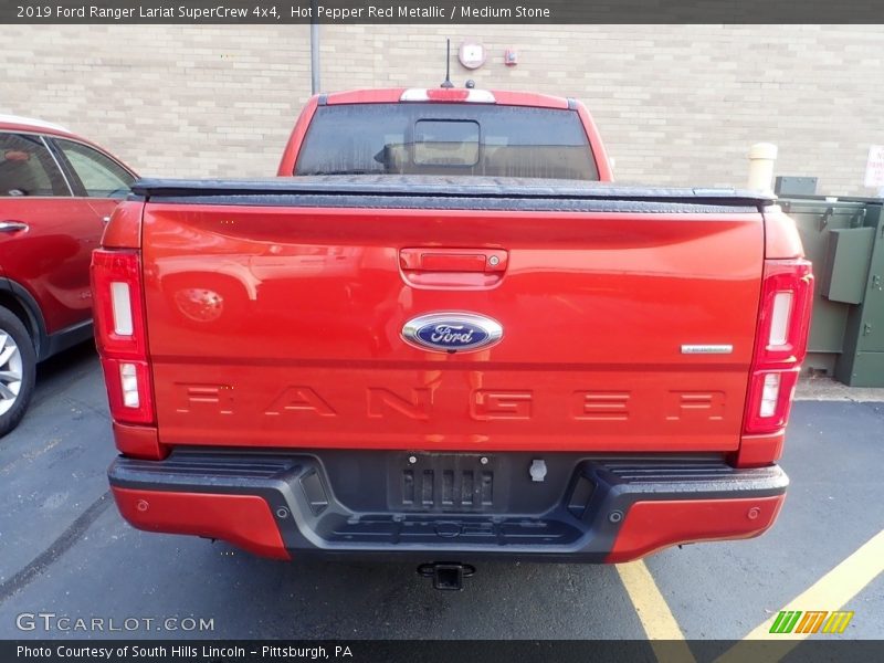Hot Pepper Red Metallic / Medium Stone 2019 Ford Ranger Lariat SuperCrew 4x4