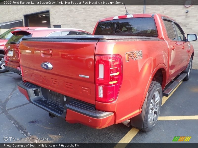 Hot Pepper Red Metallic / Medium Stone 2019 Ford Ranger Lariat SuperCrew 4x4