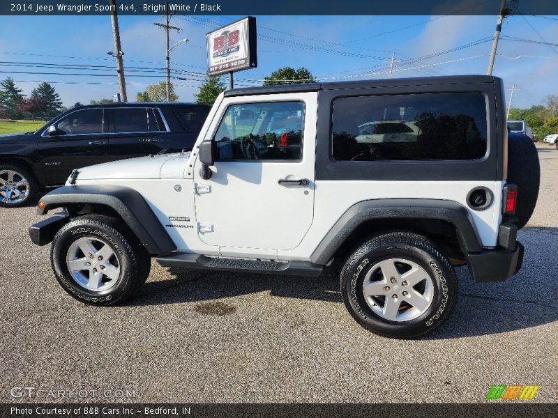 Bright White / Black 2014 Jeep Wrangler Sport 4x4