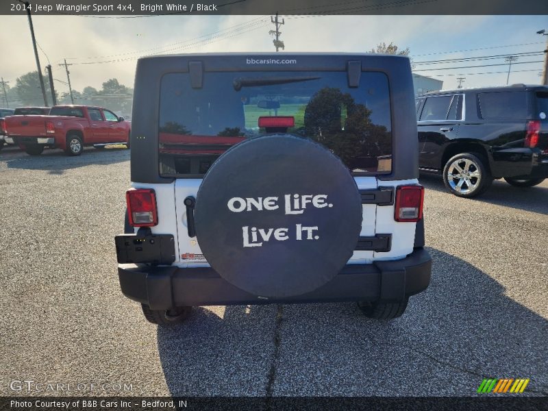 Bright White / Black 2014 Jeep Wrangler Sport 4x4