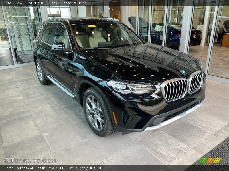 Black / Canberra Beige 2022 BMW X3 xDrive30i