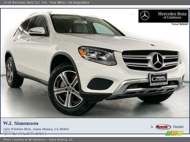 Polar White / Silk Beige/Black 2018 Mercedes-Benz GLC 300