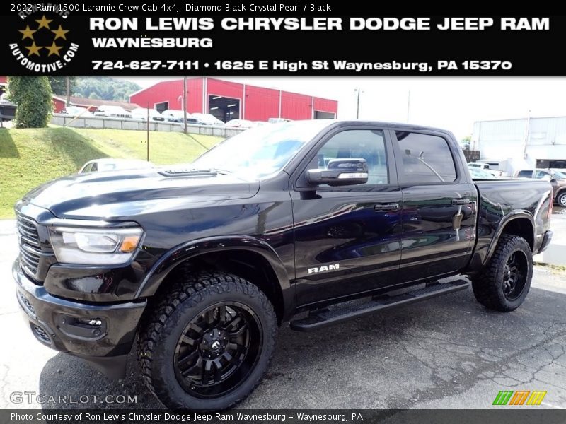 Diamond Black Crystal Pearl / Black 2022 Ram 1500 Laramie Crew Cab 4x4