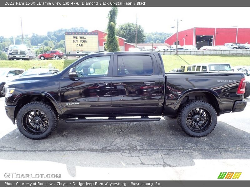 Diamond Black Crystal Pearl / Black 2022 Ram 1500 Laramie Crew Cab 4x4