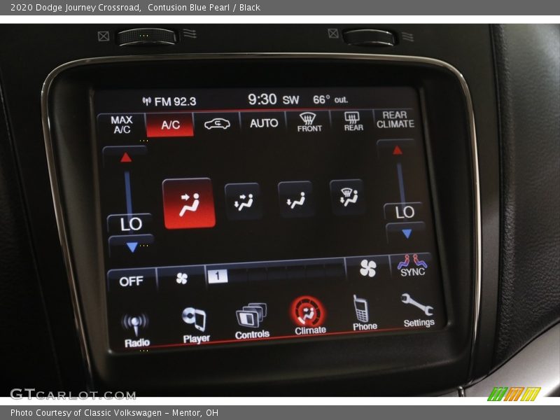 Contusion Blue Pearl / Black 2020 Dodge Journey Crossroad