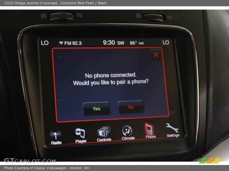 Contusion Blue Pearl / Black 2020 Dodge Journey Crossroad