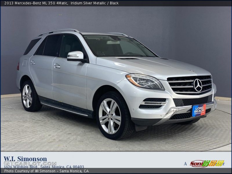 Iridium Silver Metallic / Black 2013 Mercedes-Benz ML 350 4Matic