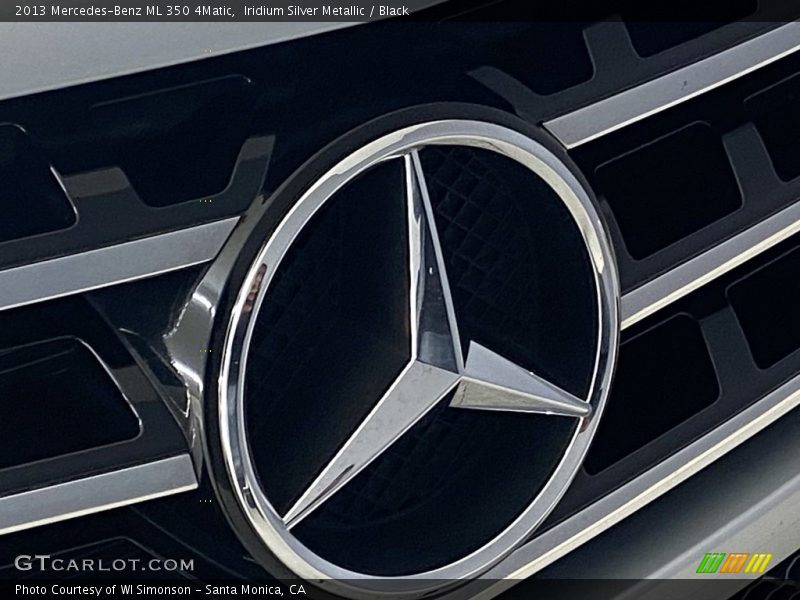 Iridium Silver Metallic / Black 2013 Mercedes-Benz ML 350 4Matic