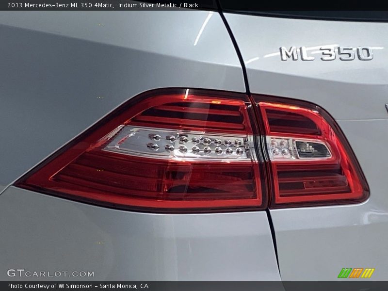Iridium Silver Metallic / Black 2013 Mercedes-Benz ML 350 4Matic