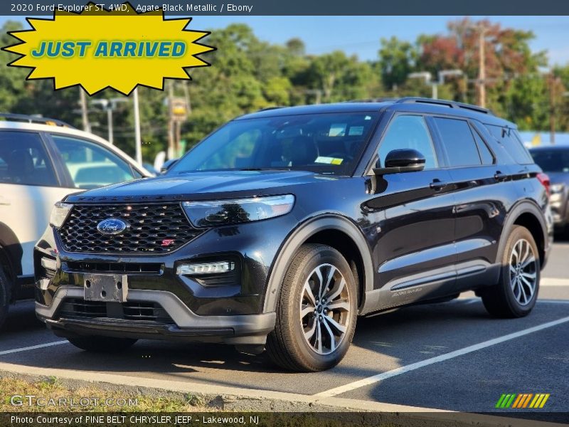 Agate Black Metallic / Ebony 2020 Ford Explorer ST 4WD