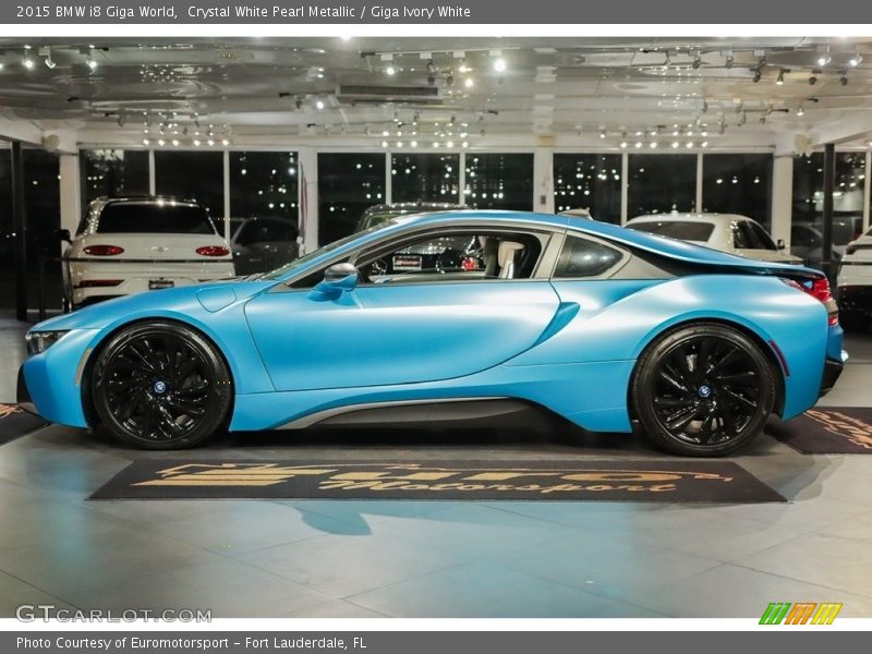 Crystal White Pearl Metallic / Giga Ivory White 2015 BMW i8 Giga World