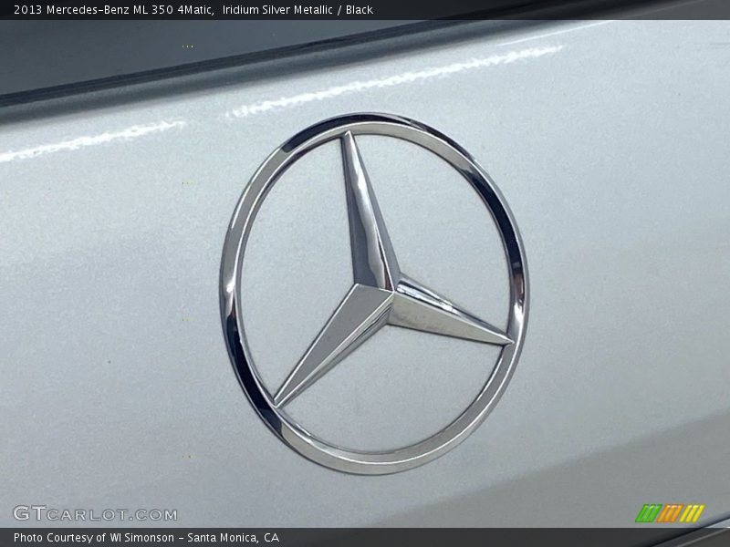 Iridium Silver Metallic / Black 2013 Mercedes-Benz ML 350 4Matic