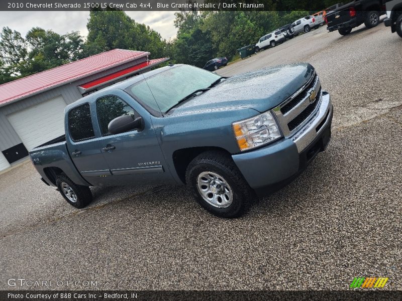 Blue Granite Metallic / Dark Titanium 2010 Chevrolet Silverado 1500 LS Crew Cab 4x4