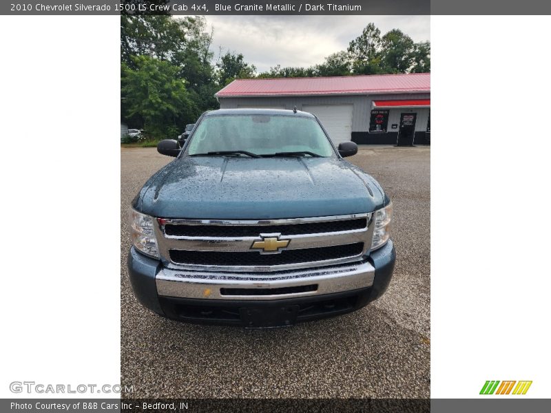 Blue Granite Metallic / Dark Titanium 2010 Chevrolet Silverado 1500 LS Crew Cab 4x4