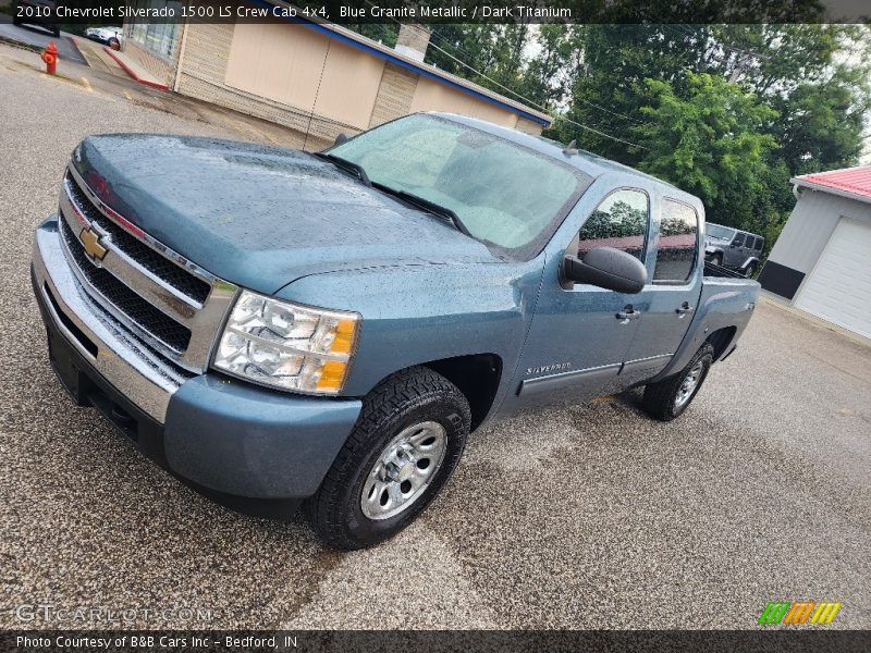 Blue Granite Metallic / Dark Titanium 2010 Chevrolet Silverado 1500 LS Crew Cab 4x4