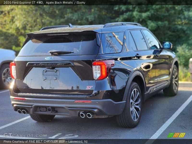 Agate Black Metallic / Ebony 2020 Ford Explorer ST 4WD