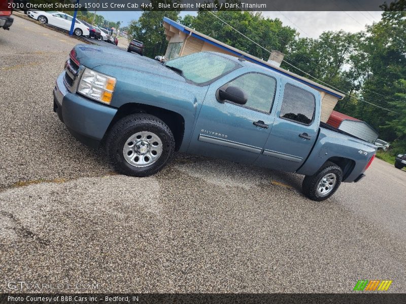Blue Granite Metallic / Dark Titanium 2010 Chevrolet Silverado 1500 LS Crew Cab 4x4
