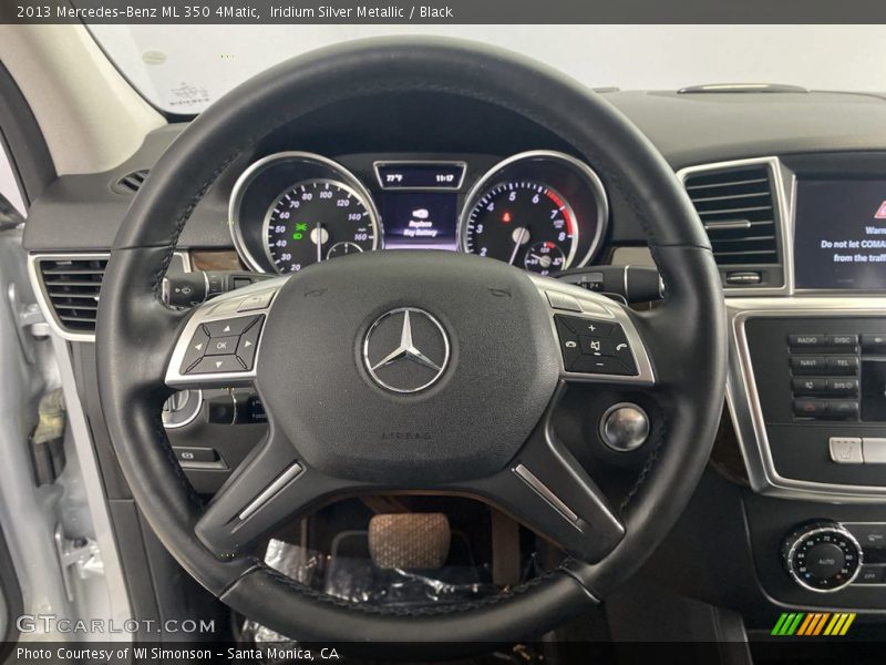 Iridium Silver Metallic / Black 2013 Mercedes-Benz ML 350 4Matic