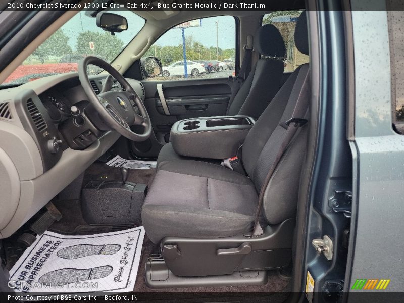 Blue Granite Metallic / Dark Titanium 2010 Chevrolet Silverado 1500 LS Crew Cab 4x4