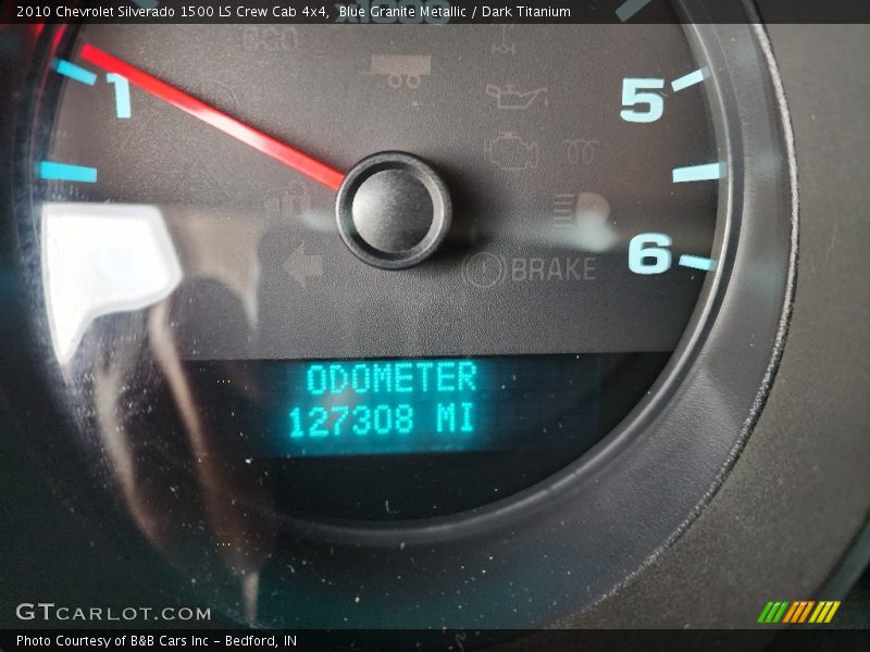 Blue Granite Metallic / Dark Titanium 2010 Chevrolet Silverado 1500 LS Crew Cab 4x4