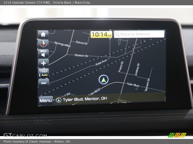 Navigation of 2019 Genesis G70 RWD