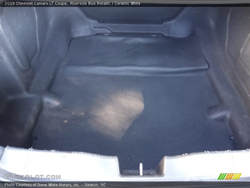 Riverside Blue Metallic / Ceramic White 2019 Chevrolet Camaro LT Coupe
