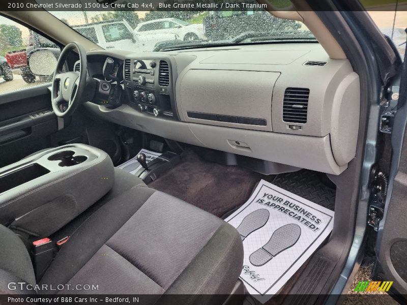 Blue Granite Metallic / Dark Titanium 2010 Chevrolet Silverado 1500 LS Crew Cab 4x4