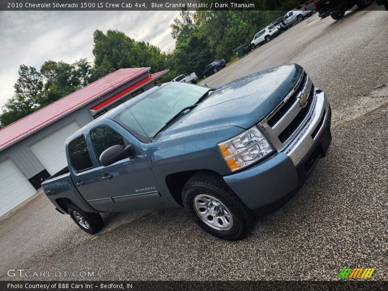 Blue Granite Metallic / Dark Titanium 2010 Chevrolet Silverado 1500 LS Crew Cab 4x4