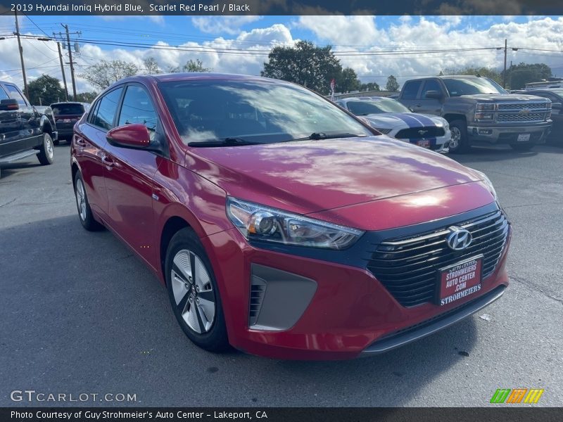 Scarlet Red Pearl / Black 2019 Hyundai Ioniq Hybrid Blue