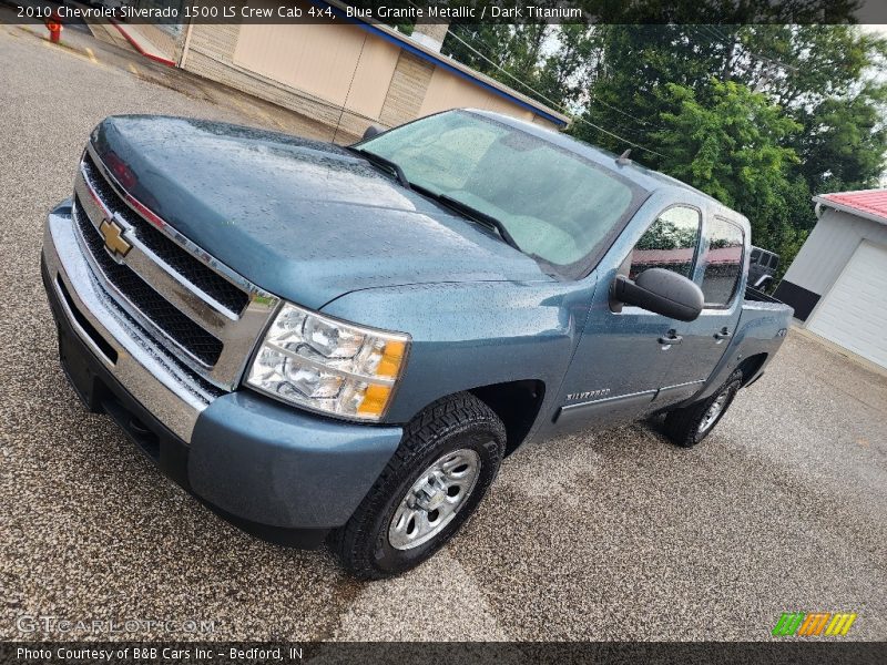 Blue Granite Metallic / Dark Titanium 2010 Chevrolet Silverado 1500 LS Crew Cab 4x4