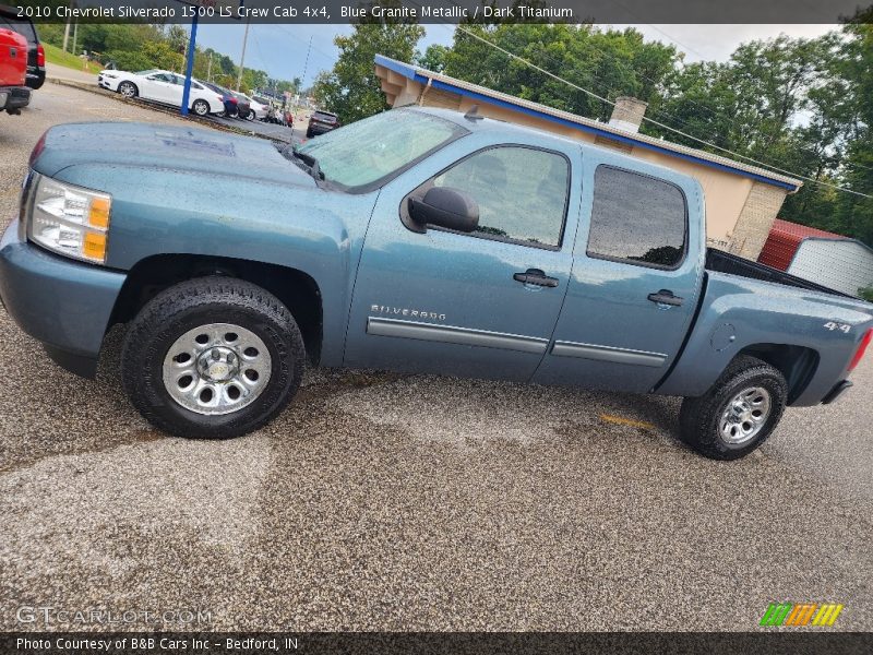 Blue Granite Metallic / Dark Titanium 2010 Chevrolet Silverado 1500 LS Crew Cab 4x4