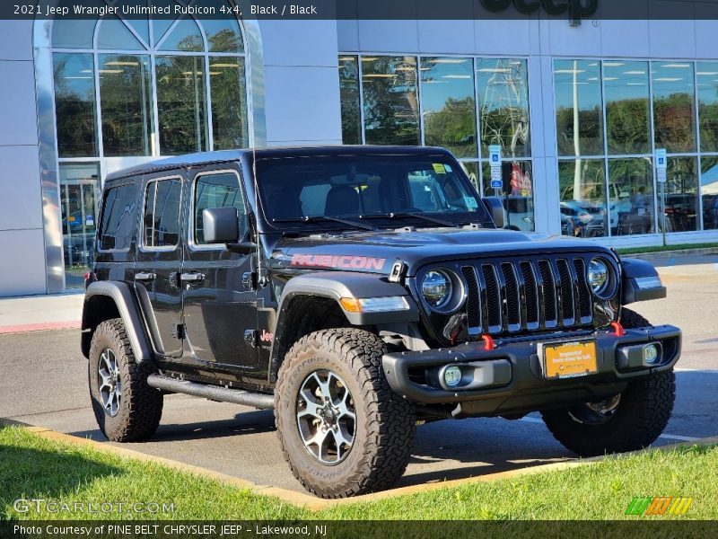 Black / Black 2021 Jeep Wrangler Unlimited Rubicon 4x4