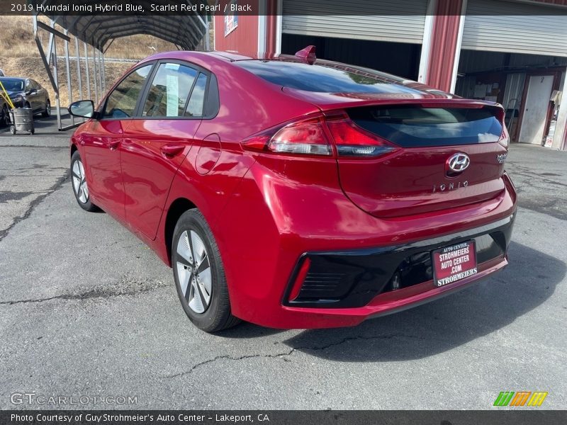 Scarlet Red Pearl / Black 2019 Hyundai Ioniq Hybrid Blue