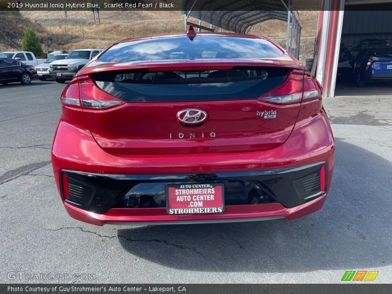 Scarlet Red Pearl / Black 2019 Hyundai Ioniq Hybrid Blue