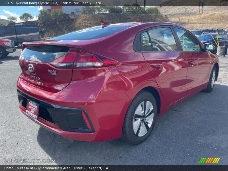 Scarlet Red Pearl / Black 2019 Hyundai Ioniq Hybrid Blue