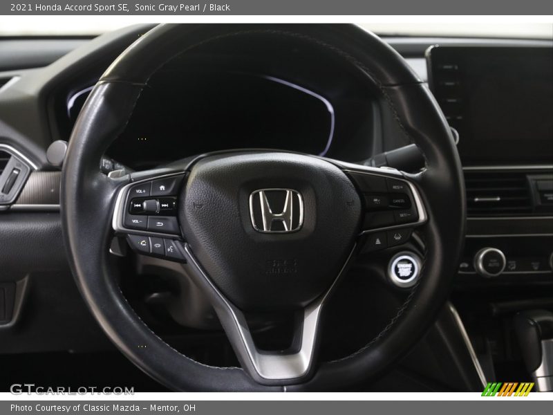 Sonic Gray Pearl / Black 2021 Honda Accord Sport SE