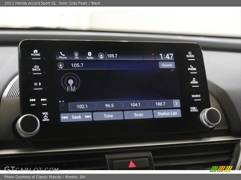 Sonic Gray Pearl / Black 2021 Honda Accord Sport SE