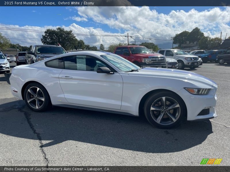 Oxford White / Ebony 2015 Ford Mustang V6 Coupe