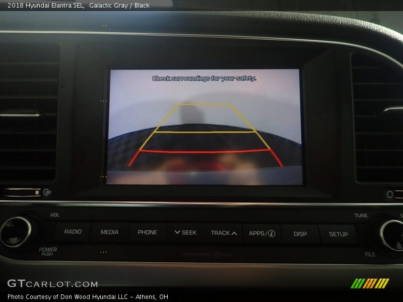 Galactic Gray / Black 2018 Hyundai Elantra SEL
