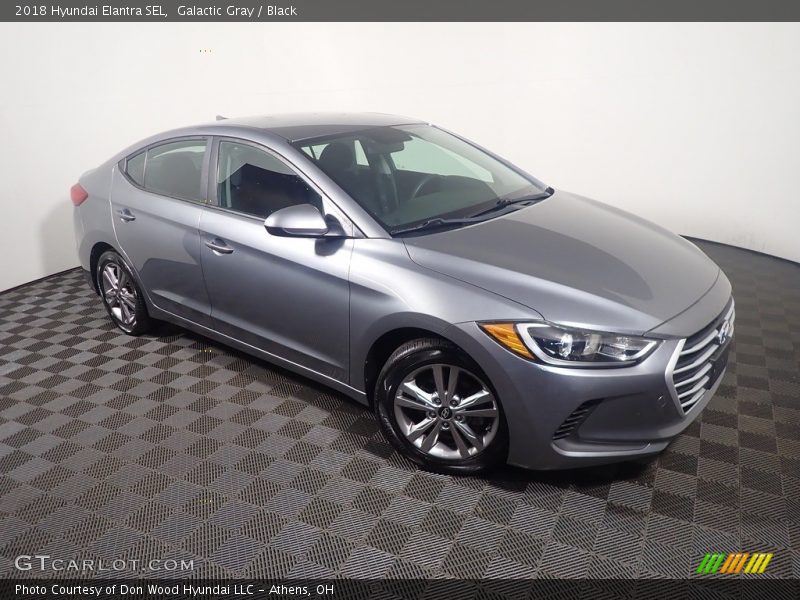 Galactic Gray / Black 2018 Hyundai Elantra SEL